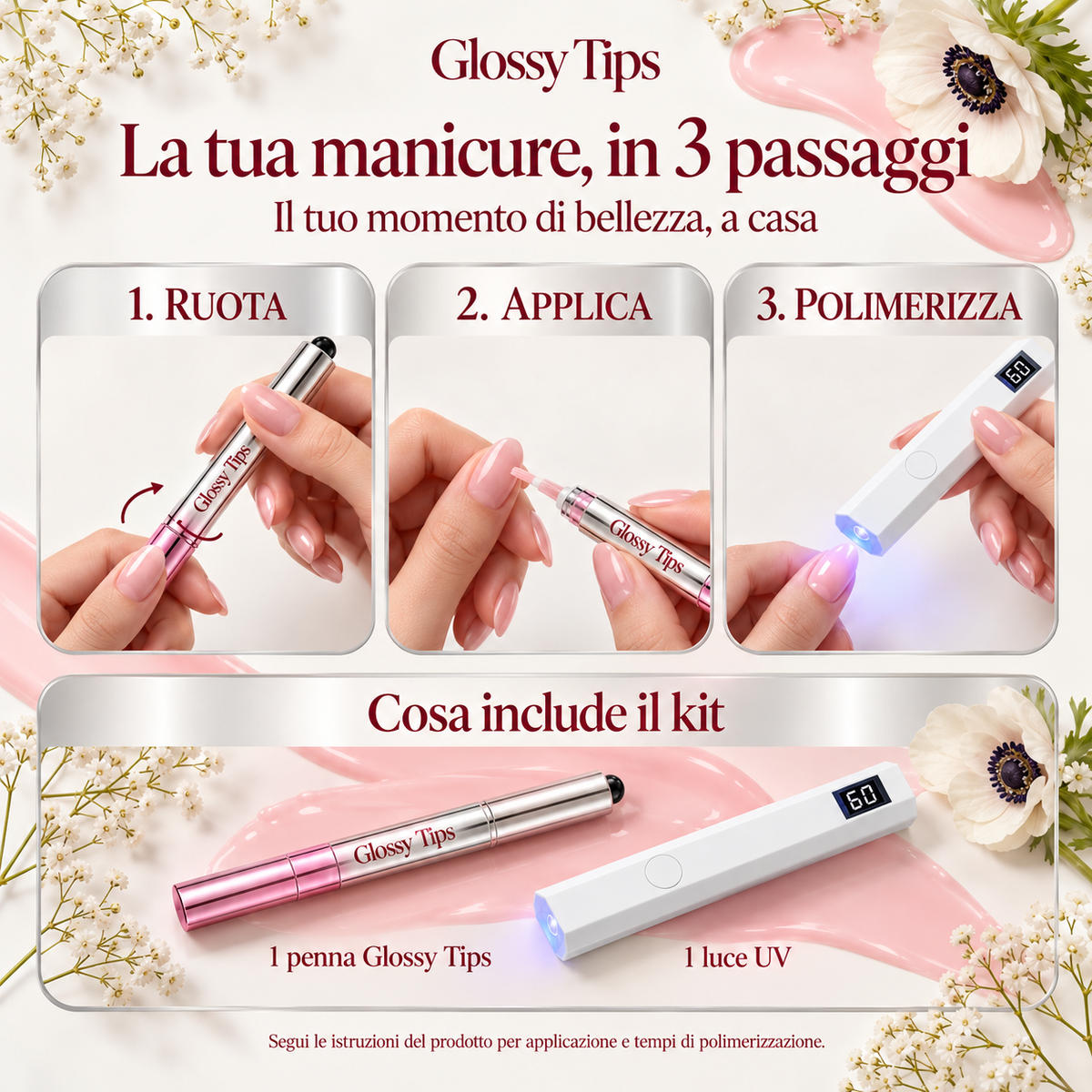 Glossy Tips™ | Kit Manicure